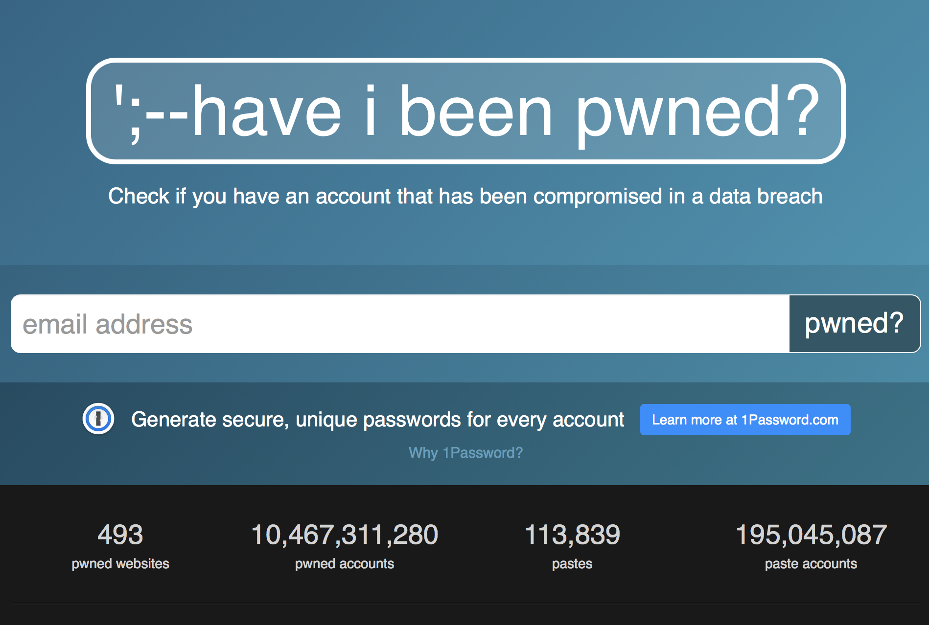 Have I been pwned?